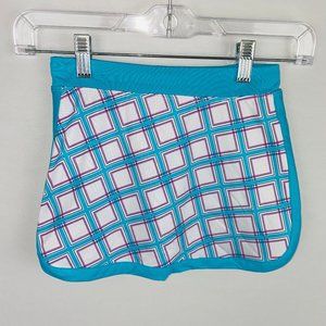 Aspire Blue Pink White Plaid Girls Skort S
